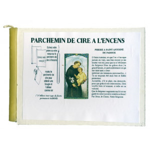Parchemin de cire à l'encens - Saint Antoine de Padoue 